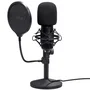 Trust Gaming Micrófono Streaming Gaming GXT 269 Emita II 25769 USB Negro con Soporte de Mesa, Filtros y Cable